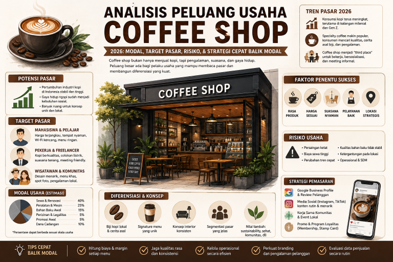 Peluang Usaha Warung Kopi Terbaru